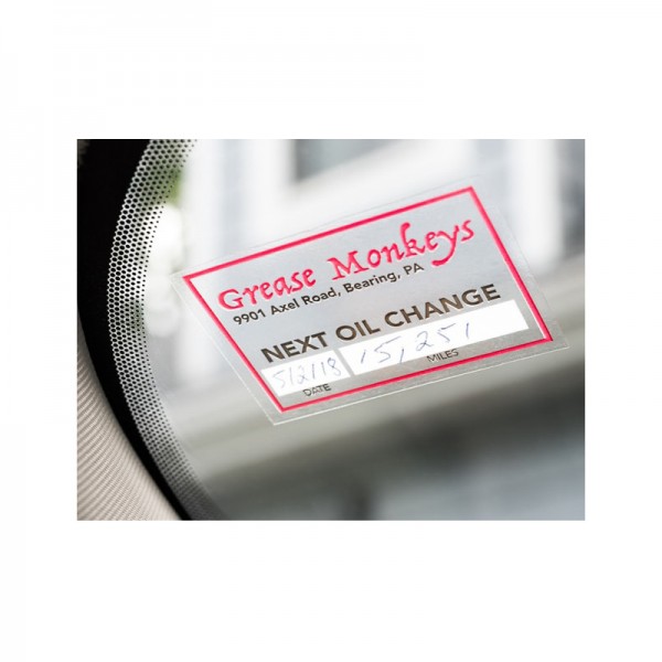 Oval Static Cling Labels, D2-SCCLING-O1